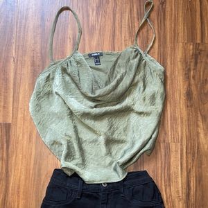 $Cowel neck tank top blouse